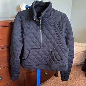 Lululemon Quilted Half-zip Pullover, Black